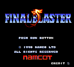 Final Blaster Title Screen
